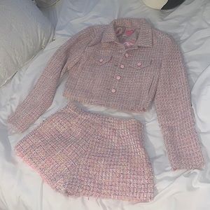 Two-piece Sugar Thrillz blazer and shorts, Dolls Kill